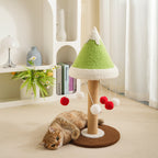 Cedar Cat Scratching Post - Sisal & Snow-Cap Design