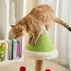 Cedar Cat Scratching Post - Sisal & Snow-Cap Design