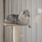 Multi-Level Cat Tree NZ – 140cm Condo Tower with Scratching Posts