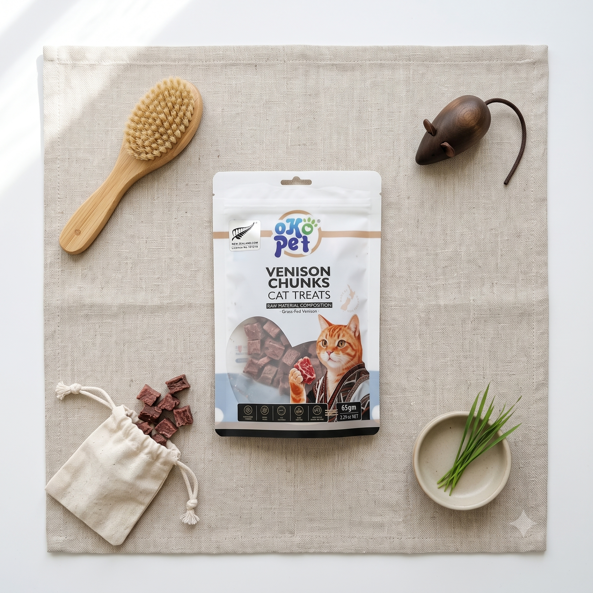 Freeze-Dried Venison Cat Treats - 100% Single Ingredient