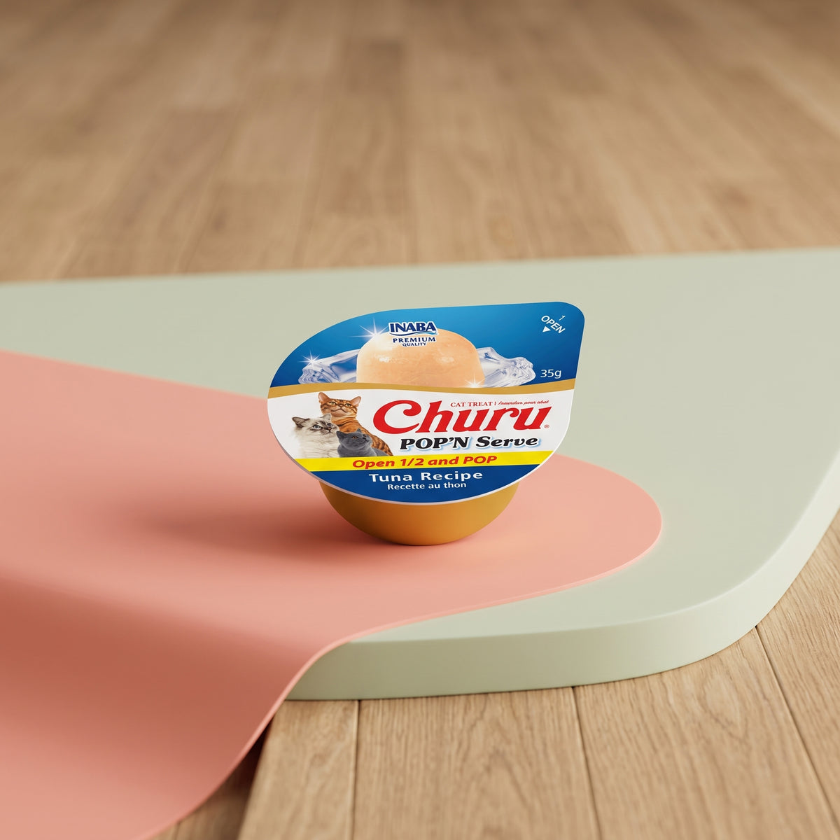 Churu Pop'n Serve Cat Treat – Tuna Recipe (2 Cups)