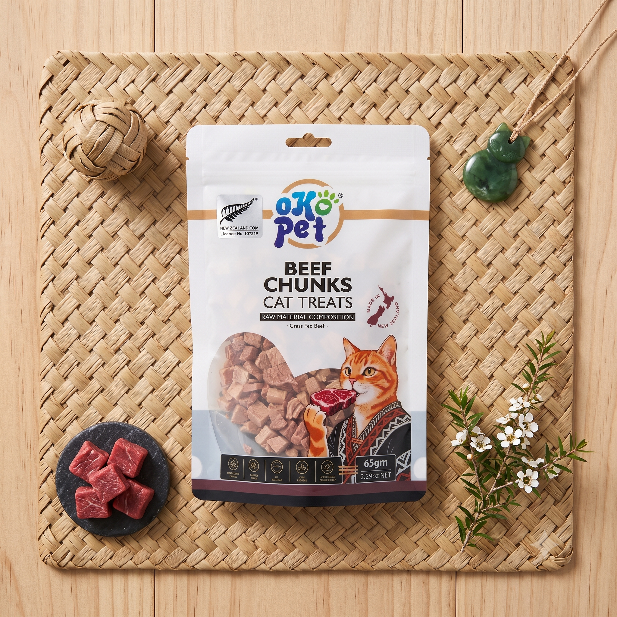 Freeze-Dried Beef Cat Treats - 100% Single Ingredient