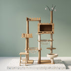 Multi-Level Castle Cat Tree - Dual Space Capsules & Integrated Steps