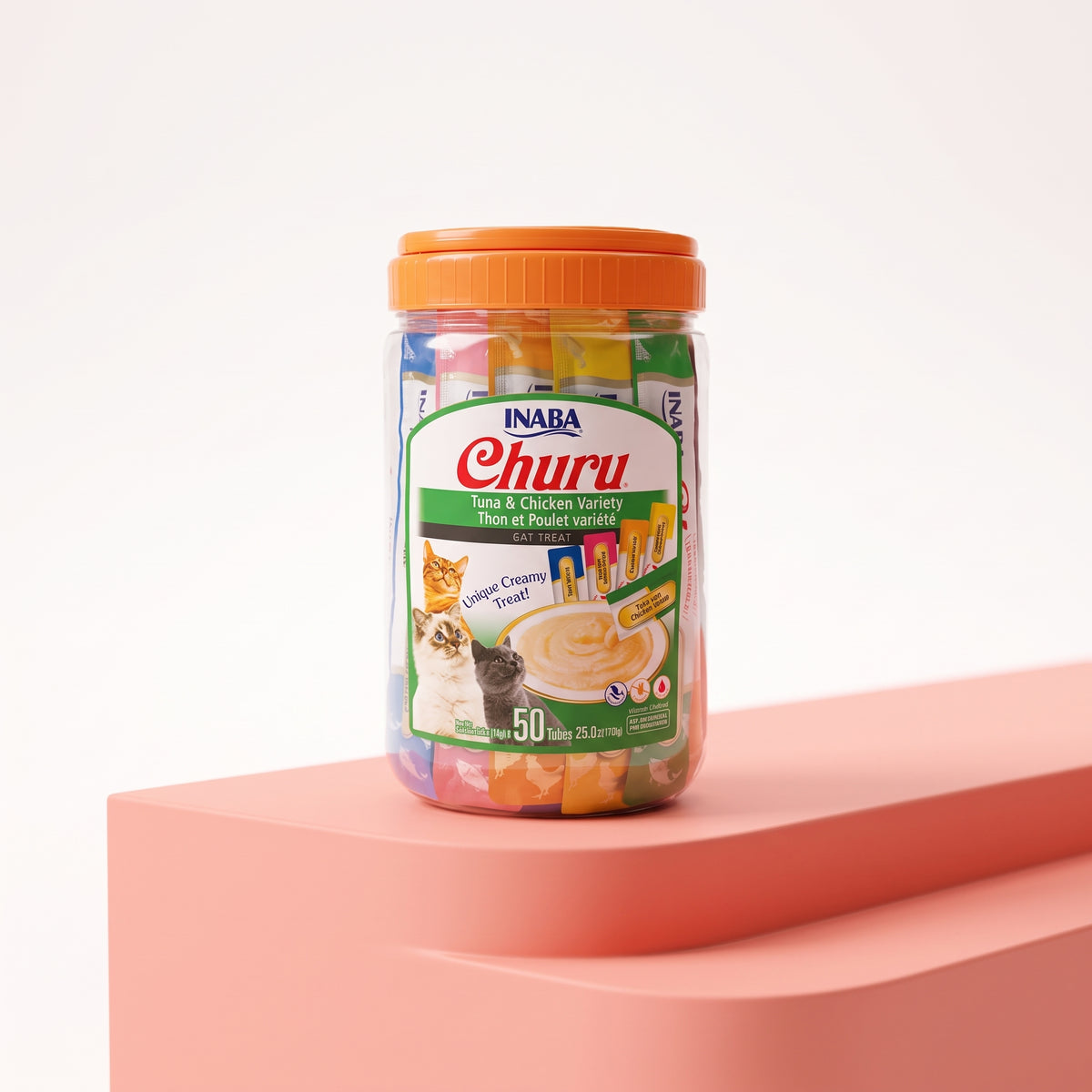Inaba Churu Tuna & Chicken Variety 50-Pack – Creamy Cat Treats
