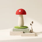 High Red Mushroom Cat Scratching Post – Compact & Cute