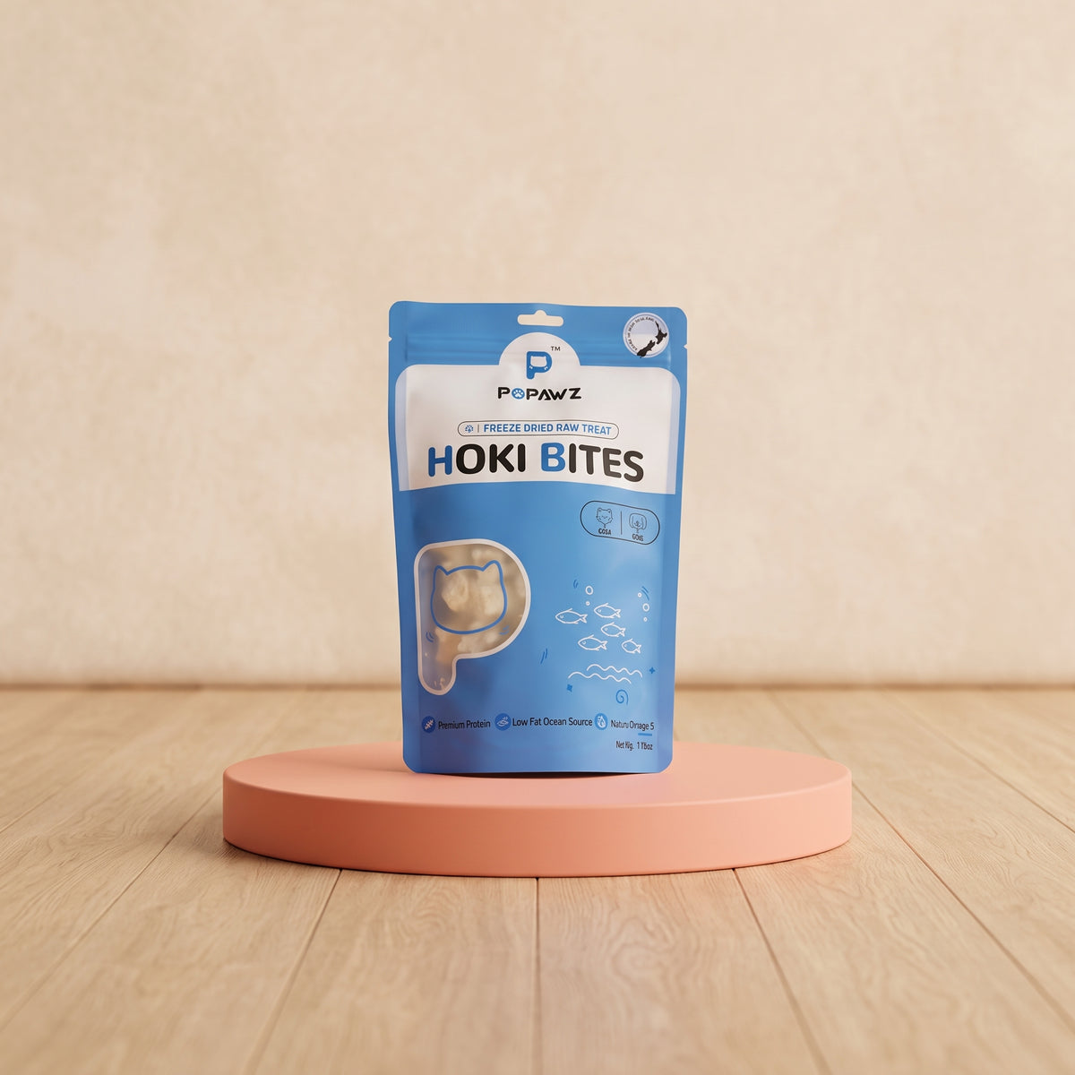Freeze-Dried Hoki Bites for Cats – Wild NZ Fish Treats