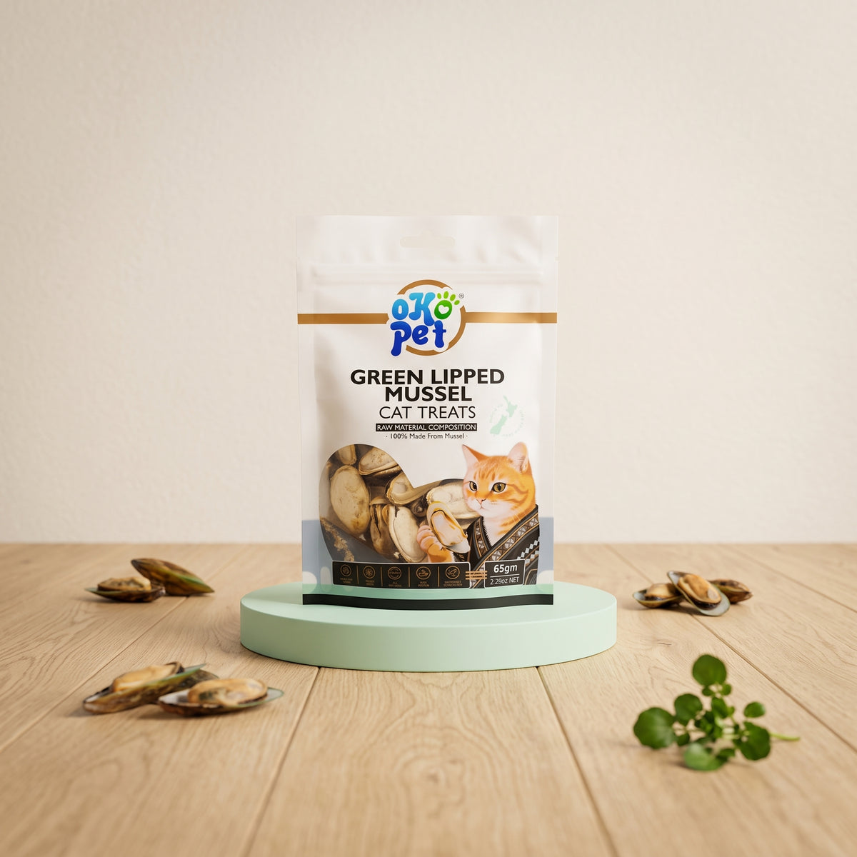 Freeze‑Dried Green Lipped Mussel Treats for Cats – 100% NZ Mussel