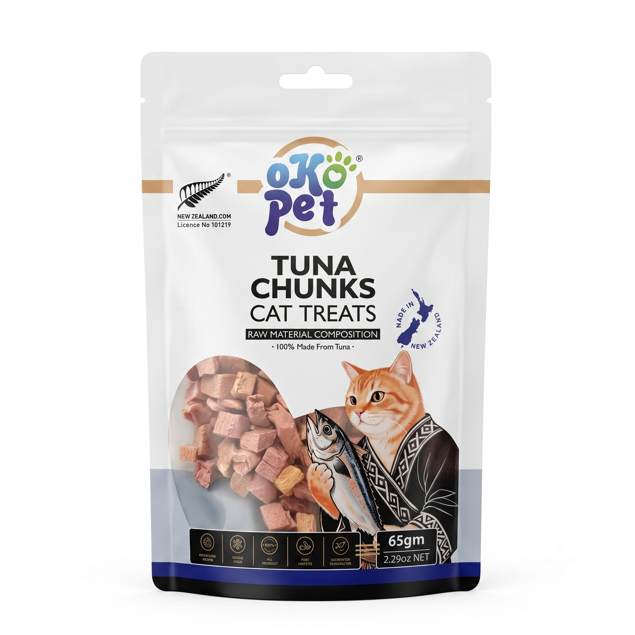 Freeze-Dried Tuna Cat Treats - 100% Single Ingredient