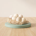 100% Solid Wool Balls(Set of 2) - Silent Interactive Play
