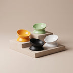 Low Tilted Ceramic Cat Bowl