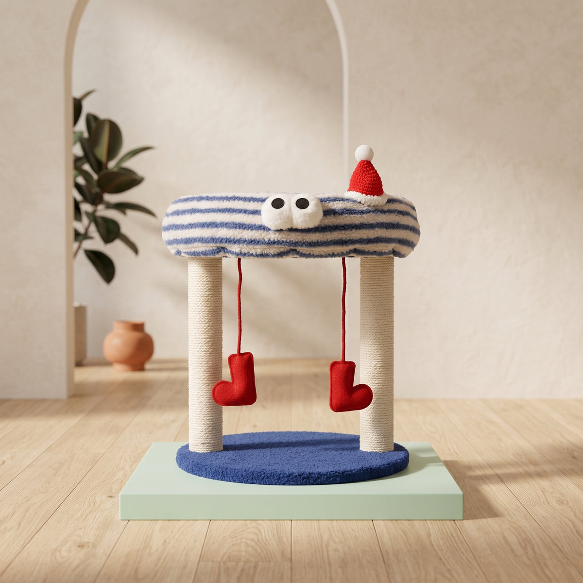 Monster Sailor Cat Bed & Scratching Post