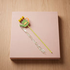 Flower Watering Can Cat Wand – Interactive Ribbon Teaser Toy