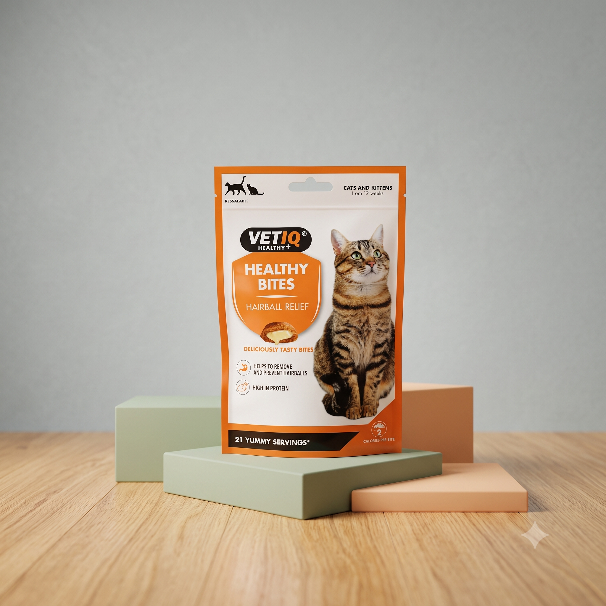 VetIQ Healthy Bites Hairball Relief - Natural Passage & Digestive Support