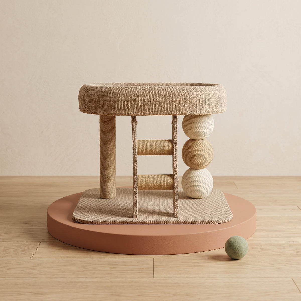 Sisal Cat Nest & Activity Centre - Modern Scandi Design