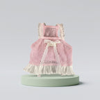 Lace Trim Pink Cat Dress – Summer Mesh Edition