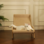 Natural Wood Cat Lounge Chair – Ergonomic & Stylish Comfort by CATATI SELECTED - Default Title - Furniture - Catati