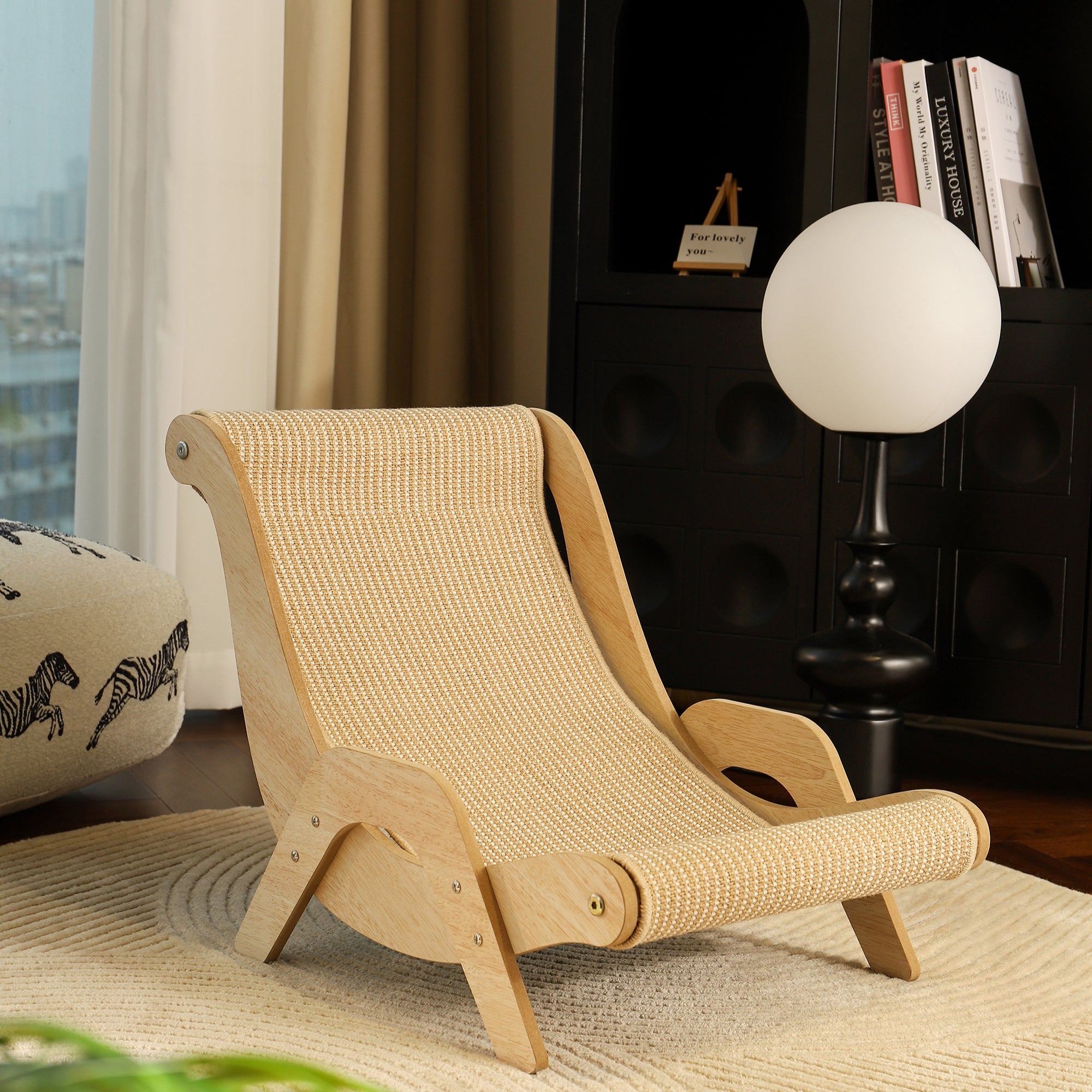 Natural Wood Cat Lounge Chair – Ergonomic & Stylish Comfort by CATATI SELECTED - Default Title - Furniture - Catati