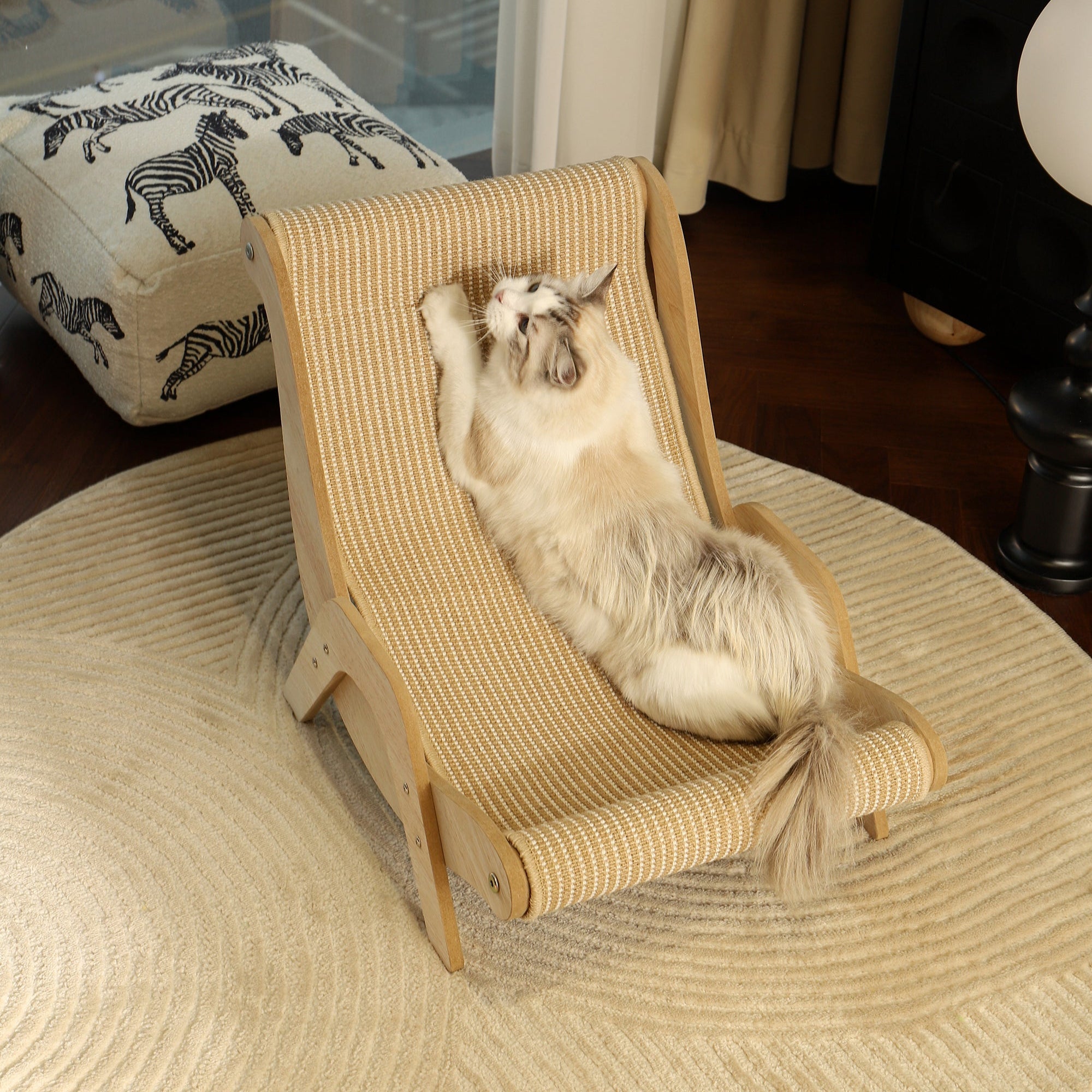 Natural Wood Cat Lounge Chair – Ergonomic & Stylish Comfort by CATATI SELECTED - Default Title - Furniture - Catati