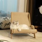 Natural Wood Cat Lounge Chair – Ergonomic & Stylish Comfort by CATATI SELECTED - Default Title - Furniture - Catati