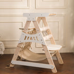 Natural Wood Cat Tower with Hammock & Climbing Net by CATATI SELECTED - Default Title - Furniture - Catati