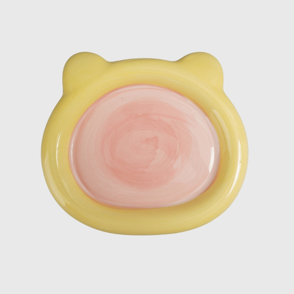 Cute Ceramic Cat Food Bowl - catati - nz - cat - products - online