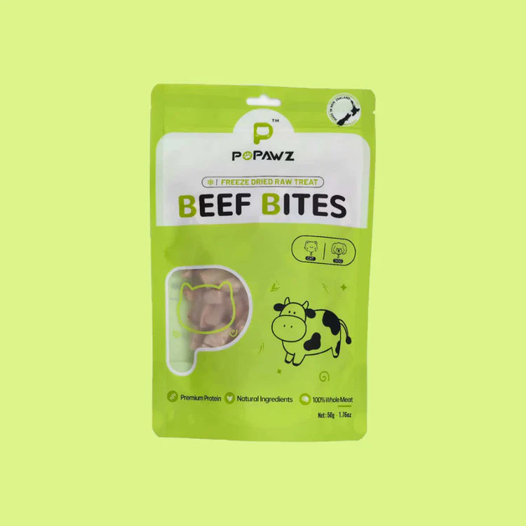 Freeze-Dried Beef Bites for Cats – 100% NZ Beef