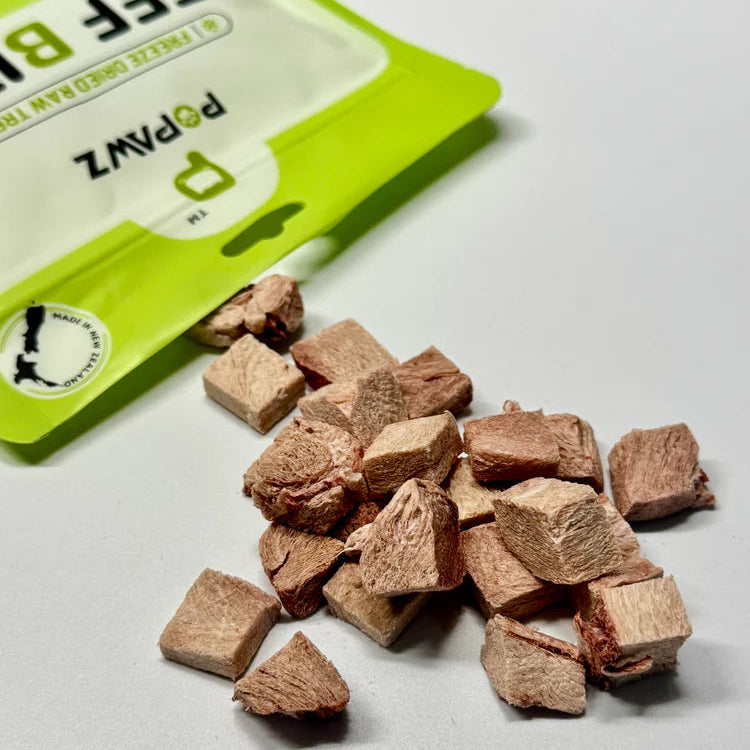 Freeze-Dried Beef Bites for Cats – 100% NZ Beef