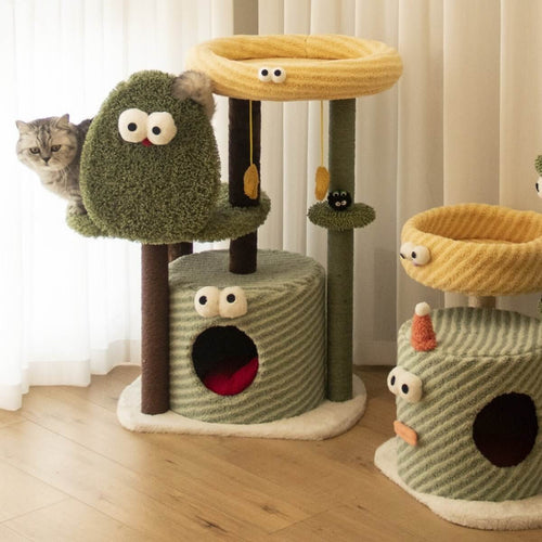 Monster Cactus Cat Tower – Playful Scratcher for NZ Cats - Default Title - Furniture - Catati Cat Store