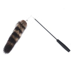 Telescopic Cat Teaser Wand with Faux Fox Fur Tail