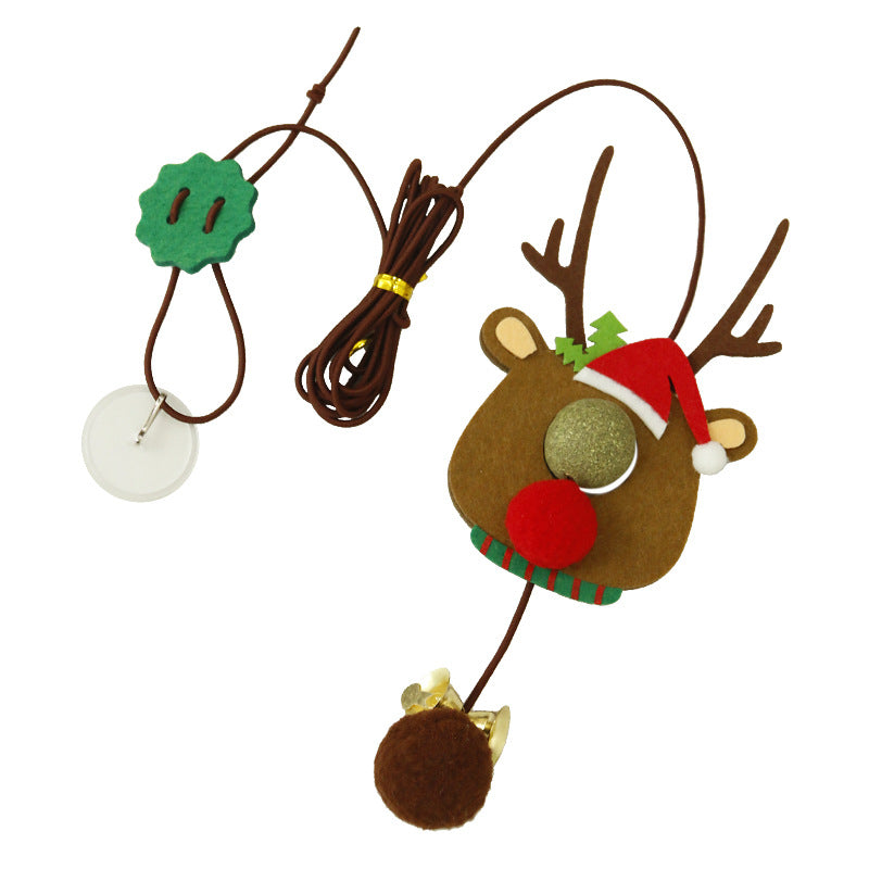 Holiday Catnip Wall Toy – Wreath or Reindeer with Bells