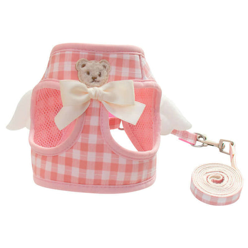 Angel Wing Cat Harness – Soft Breathable Vest with Leash - Pink / S - Accessories - Catati Cat Store