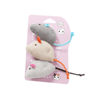 Plush Mouse Cat Toy Trio – Multi-Pack Fun - Mix Colour - Toys - Catati Cat Store