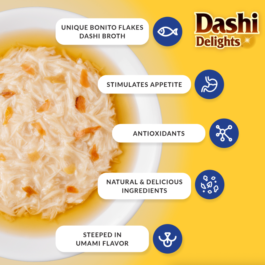 Inaba Chicken Dashi Delights – Hydrating Umami Cat Topper by INABA - 70g - Food - Catati