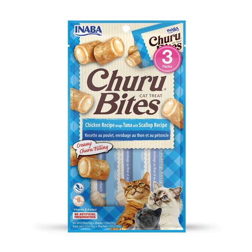 Inaba Churu Bites – Chicken Wraps Tuna with Scallop Recipe by INABA - Default Title - Food - Catati