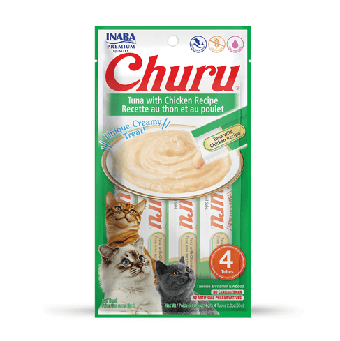 Churu Tuna & Chicken Lickable Cat Treats – 4pk - Default Title - Food - Catati Cat Store