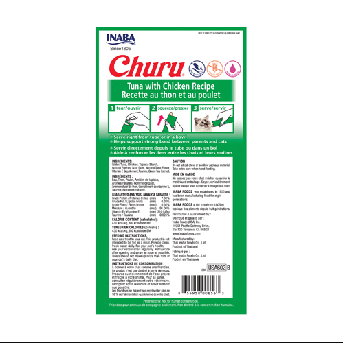 Churu Tuna & Chicken Lickable Cat Treats – 4pk by INABA - Default Title - Food - Catati