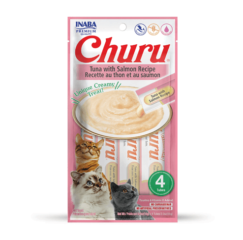 Churu Tuna & Salmon Lickable Cat Treats – 4pk - Default Title - Food - Catati Cat Store
