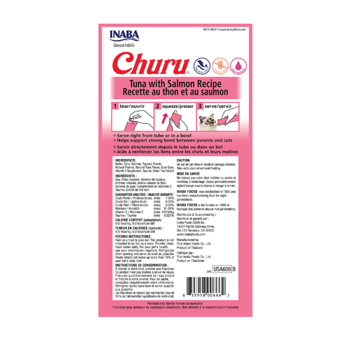 Churu Tuna & Salmon Lickable Cat Treats – 4pk by INABA - Default Title - Food - Catati