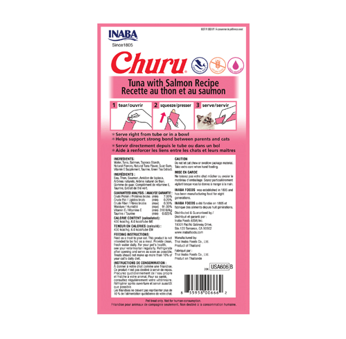 Churu Tuna & Salmon Lickable Cat Treats – 4pk - Default Title - Food - Catati Cat Store