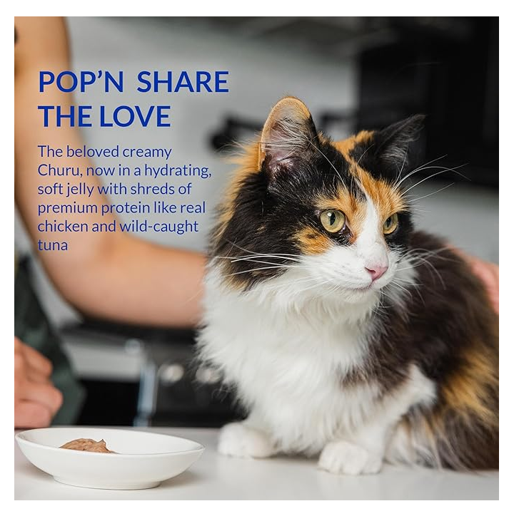 Churu Pop'n Serve Cat Treat – Tuna Recipe (2 Cups) by INABA - Default Title - Food - Catati