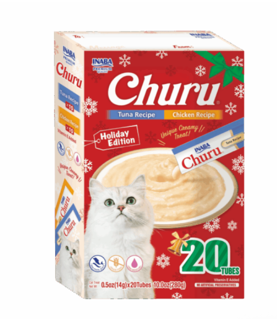 Inaba Churu Tuna & Chicken Recipe Holiday Edition 20 Pac