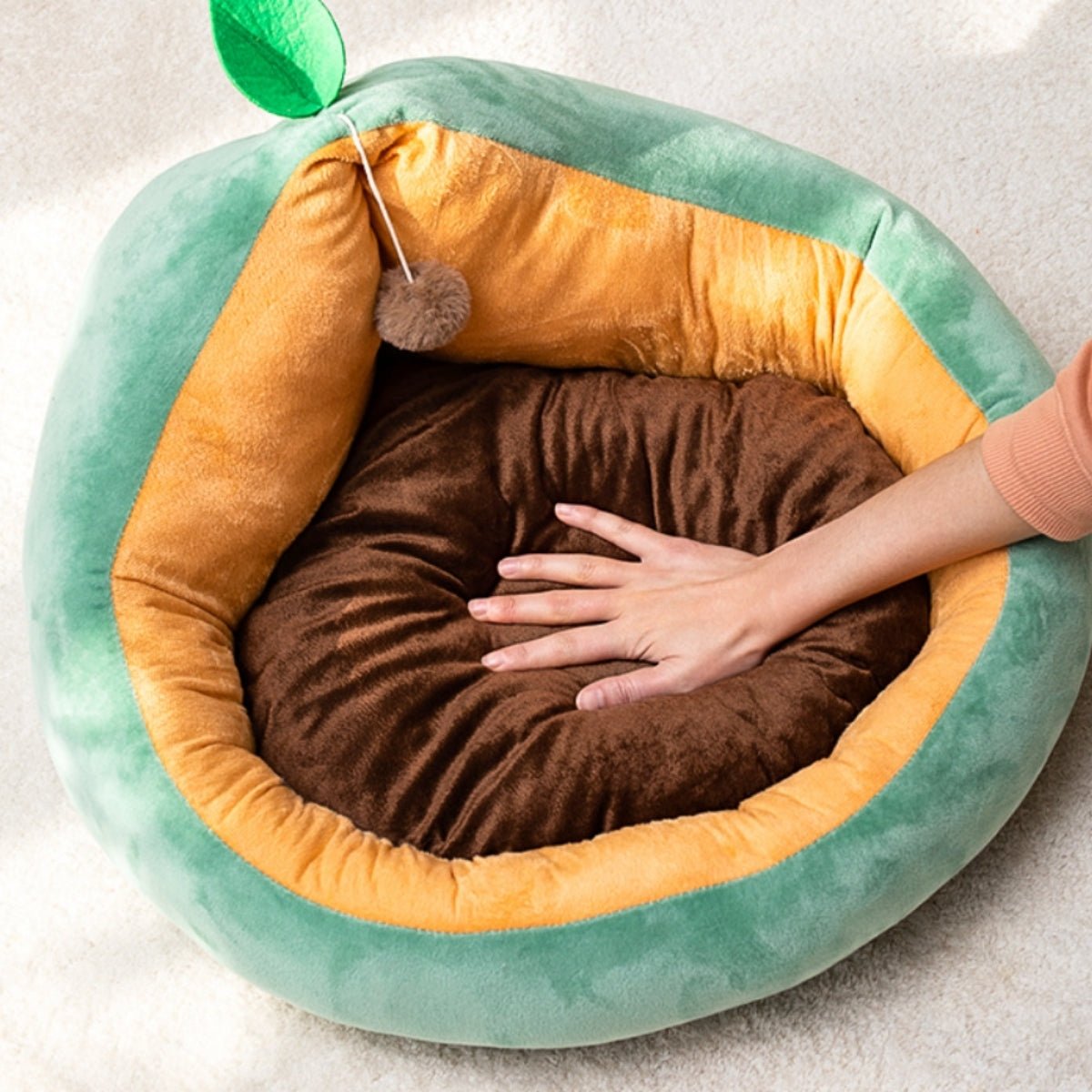 Avocado Cat Bed - catati - nz - cat - products - online