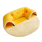 Cheese Tunnel Winter Cat Bed – Plush, Playful & Warm by CATATI SELECTED - Default Title - Furniture - Catati