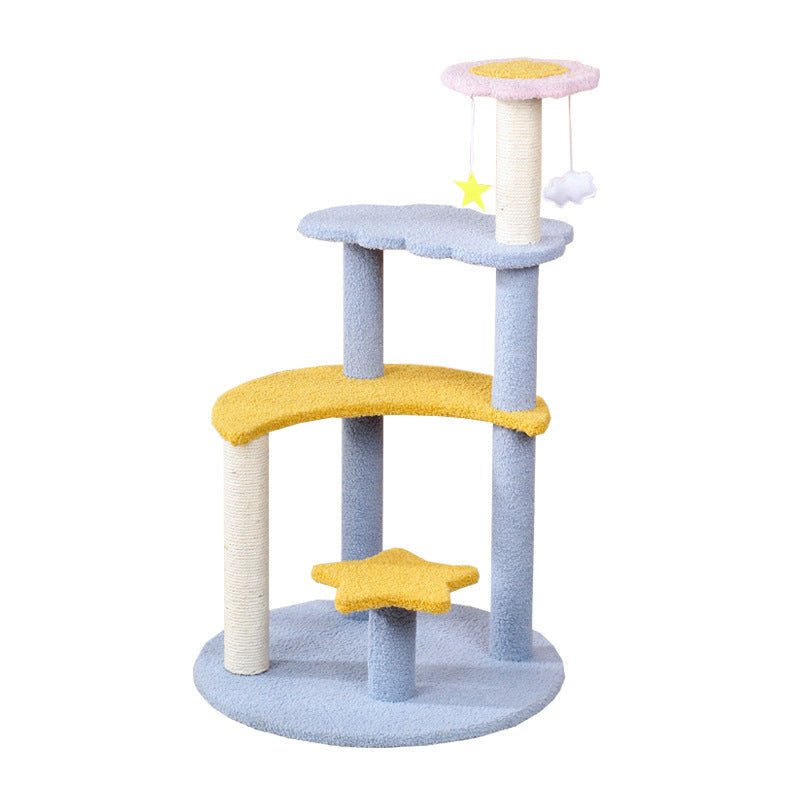 Blue Star and Moon Cat Tree - catati - nz - cat - products - online