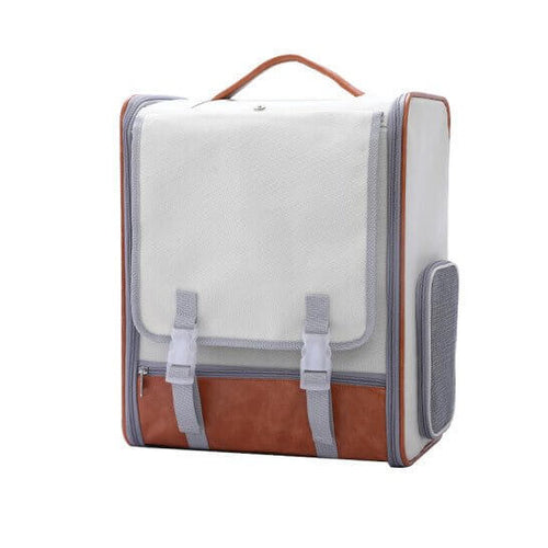 Breathable Cat Travel Carrier Backpack - Brown - Accessories - Catati Cat Store