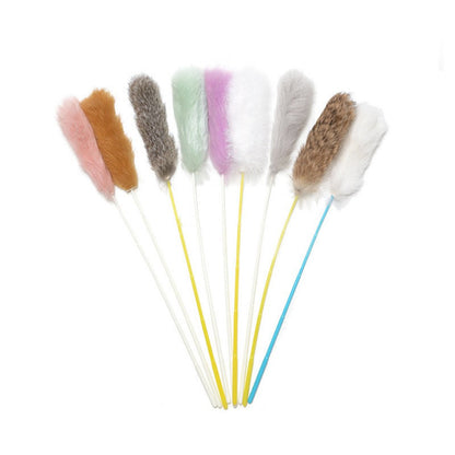 Bunny Tail Cat Teaser Wand - catati - nz - cat - products - online