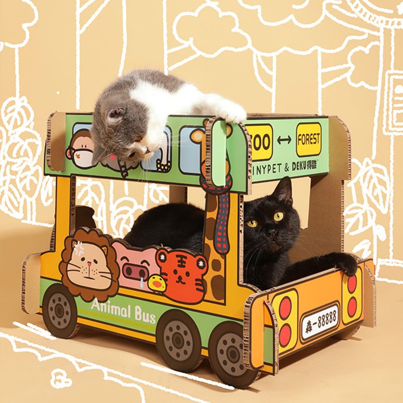 Cat Bus Cave & Scratchers - catati - nz - cat - products - online