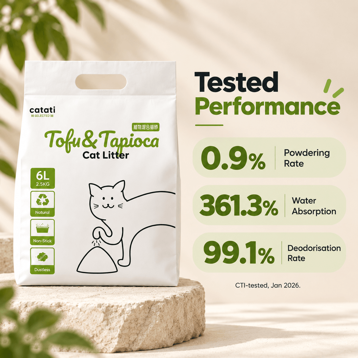 Tofu & Tapioca Cat Litter