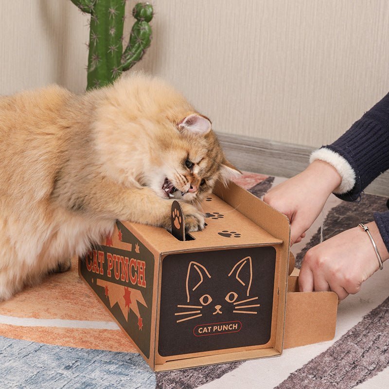 CatPunch Interactive Cardboard Cat Toy - catati - nz - cat - products - online