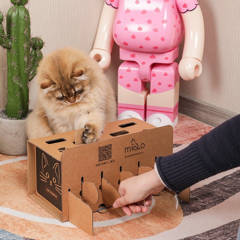 CatPunch Interactive Cardboard Cat Toy - catati - nz - cat - products - online